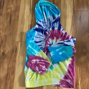 Tie dye sweatshirt.